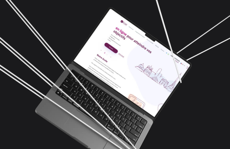 Website of the language school Eclair Lingua