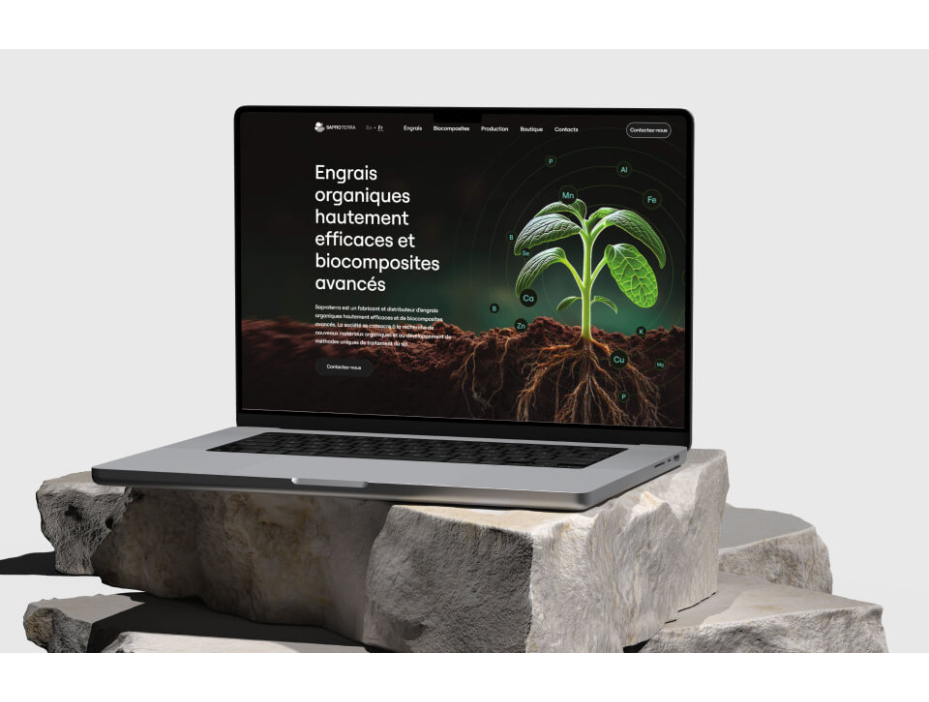 The website of Biocomposite Solutions Saproterra
